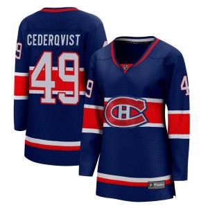 Filip Cederqvist Women's Fanatics Branded Montreal Canadiens Breakaway Blue 2020/21 Special Edition Jersey