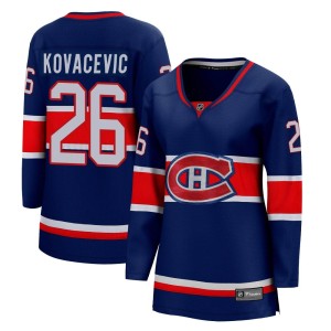 Johnathan Kovacevic Women's Fanatics Branded Montreal Canadiens Breakaway Blue 2020/21 Special Edition Jersey