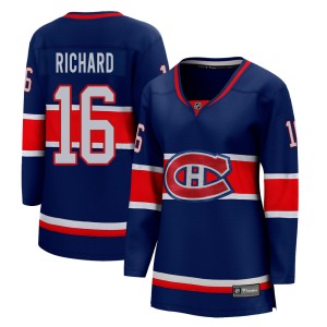 Henri Richard Women's Fanatics Branded Montreal Canadiens Breakaway Blue 2020/21 Special Edition Jersey