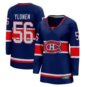 Jesse Ylonen Women's Fanatics Branded Montreal Canadiens Breakaway Blue 2020/21 Special Edition Jersey