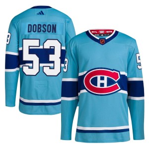 Noah Dobson Youth Adidas Montreal Canadiens Authentic Light Blue Reverse Retro 2.0 Jersey