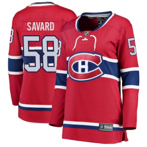 David Savard Women's Fanatics Branded Montreal Canadiens Breakaway Red Home Jersey