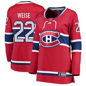 Dale Weise Women's Fanatics Branded Montreal Canadiens Breakaway Red Home Jersey